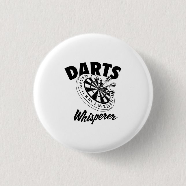 Badge Rond 2,50 Cm Darts Whisperer (Devant)