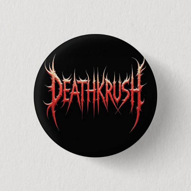 Badge Rond 2,50 Cm Deathkrush - Pin button (Devant)