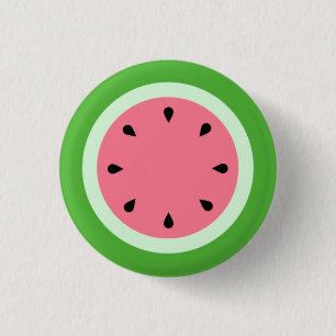 Badge Rond 2,50 Cm D'eau/pastèque de melon