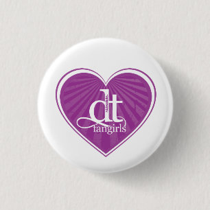 Badge Rond 2,50 Cm Décollement Fangirls (bouton pourpre de coeur)