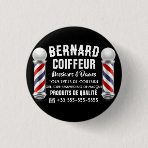 Badge Rond 2,50 Cm Décoration de salon de coiffure