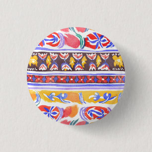 Badge Rond 2,50 Cm décoration traditionnelle roumaine