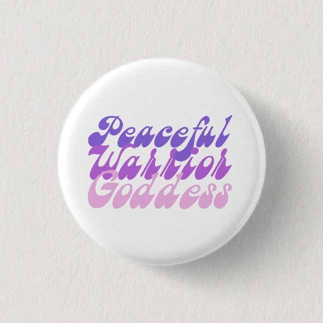 Badge Rond 2,50 Cm Déesse paisible de guerrier (Devant)