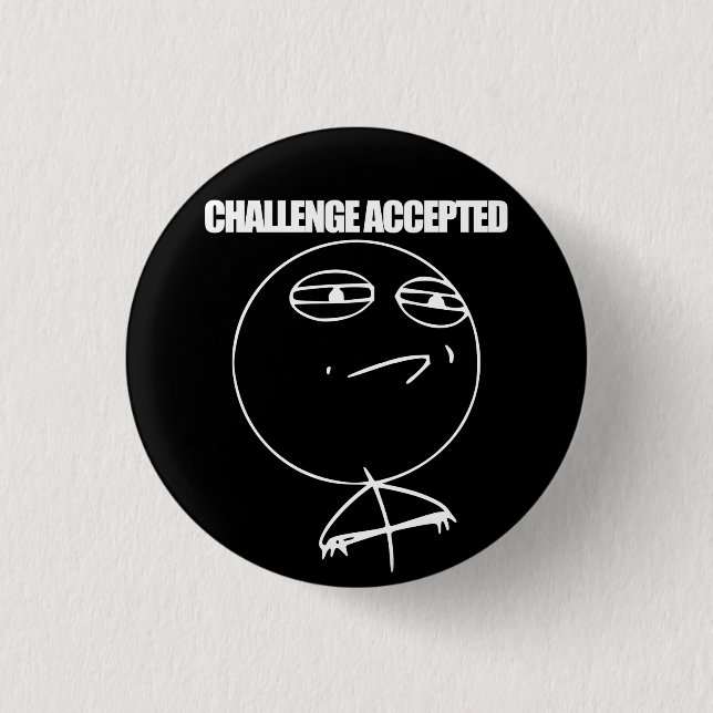 Badge Rond 2,50 Cm Défi admis (Devant)