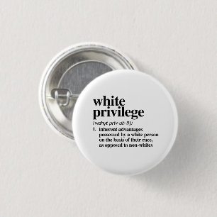 Badge Rond 2,50 Cm Définition de privilège blanc
