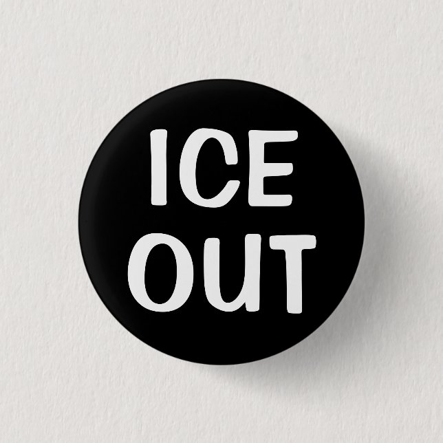 Badge Rond 2,50 Cm Dehors la glace  (Devant)