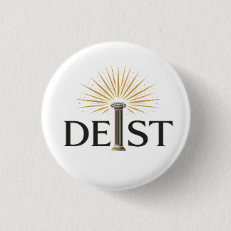 Badge Rond 2,50 Cm Deist - Deism Enlightenment Philosophy