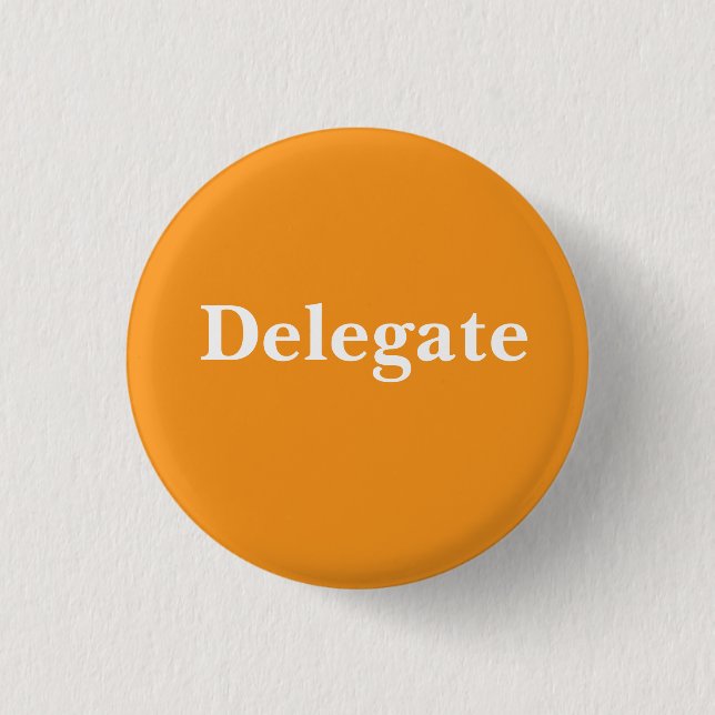 Badge Rond 2,50 Cm Délégué (Devant)