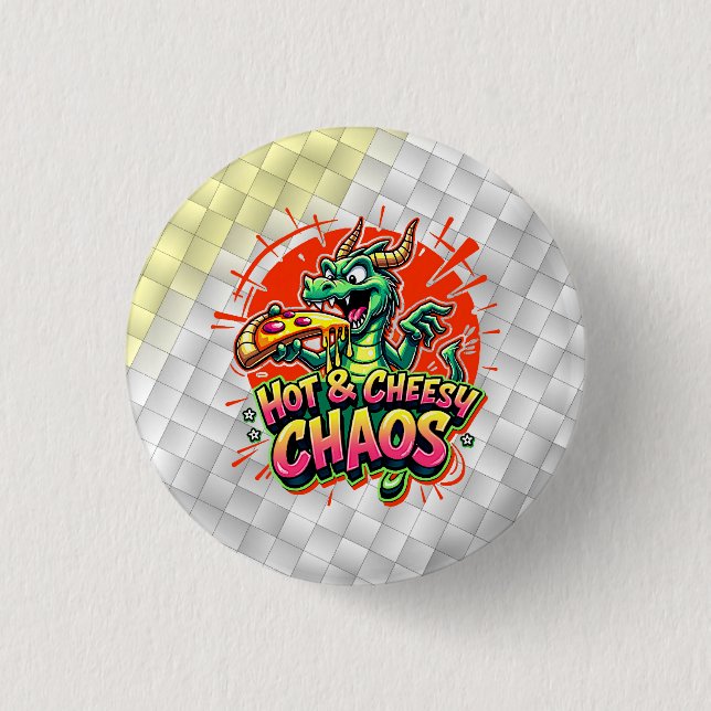 Badge Rond 2,50 Cm Délice Dragon Cheesy (Devant)