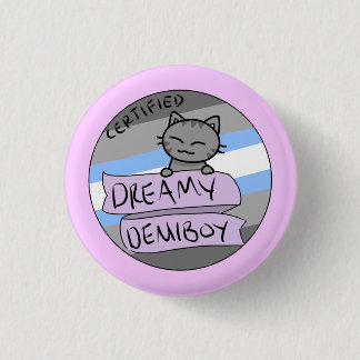 Badge Rond 2,50 Cm Demiboy rêveur