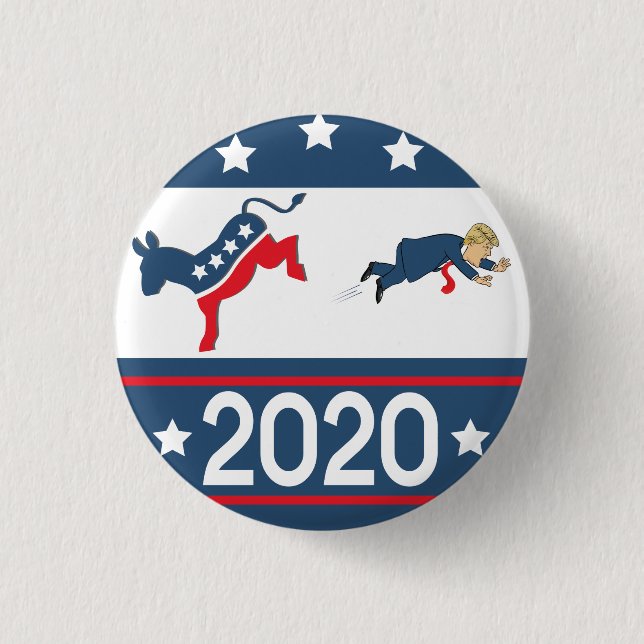 Badge Rond 2,50 Cm Démocrates de 2020 (Devant)