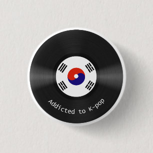 Badge Rond 2,50 Cm Dépendant au bouton de Kpop