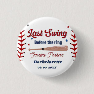 Badge Rond 2,50 Cm Dernier balancement avant la bague Baseball  Enter