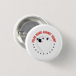 Badge Rond 2,50 Cm Des ours polaires contre Trump