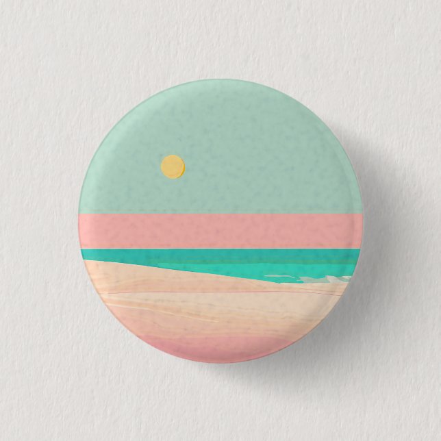 Badge Rond 2,50 Cm Design de plage (Devant)