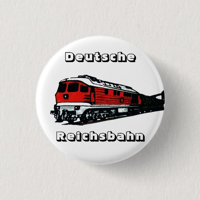 Badge Rond 2,50 Cm Design du Reichsbahn (Devant)