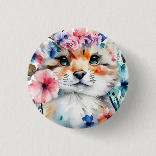 Badge Rond 2,50 Cm Design rétro vintage mignon pour enfants