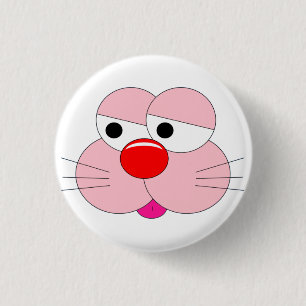Badge Rond 2,50 Cm Dessin animé de lapin triste - Rond de 3 cm cool e