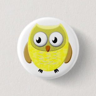 Badge Rond 2,50 Cm Dessin de bébé hibou