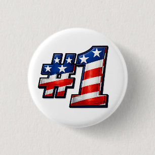 Badge Rond 2,50 Cm Dessin de drapeau patriotique #1