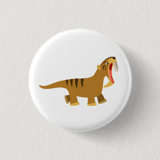Badge Rond 2,50 Cm Dessin de la bouche Bouton Thylacosmilus Bouton Bo