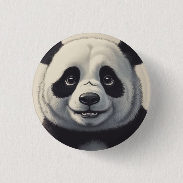 Badge Rond 2,50 Cm Dessin de Panda (Devant)