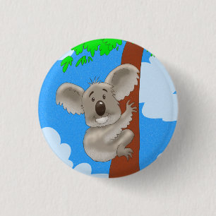 Badge Rond 2,50 Cm Dessin Koala