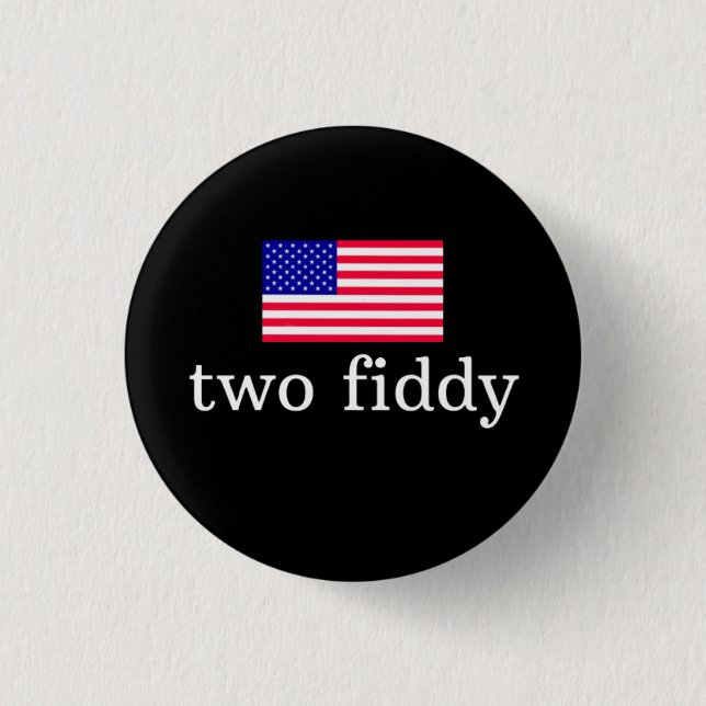 Badge Rond 2,50 Cm Deux Fiddy (Devant)