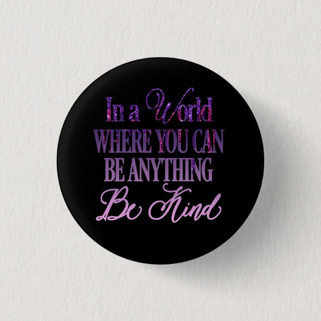 Badge Rond 2,50 Cm Devis Inspirationnel de Parties scintillant de dér (Devant)
