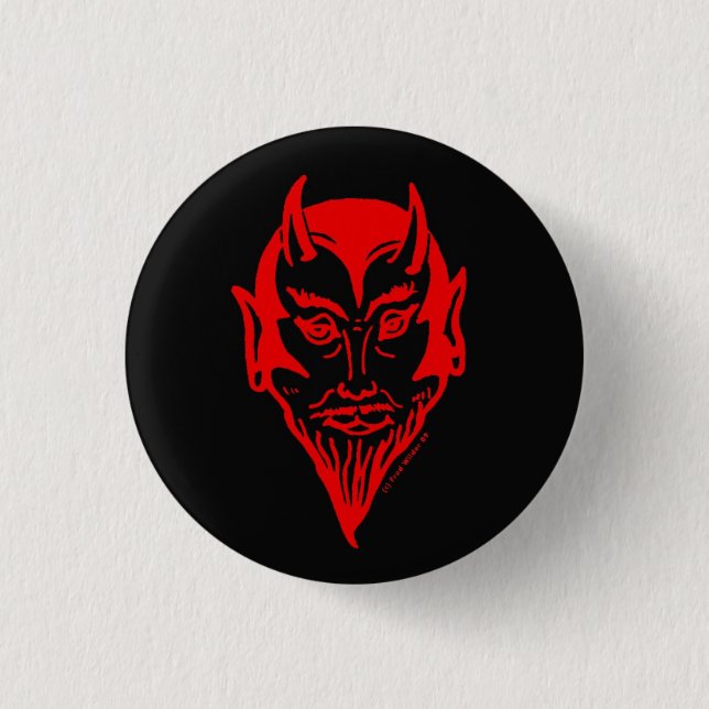 Badge Rond 2,50 Cm Diable Red&Black principal (Devant)