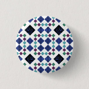 Badge Rond 2,50 Cm Diamants Étoilés
