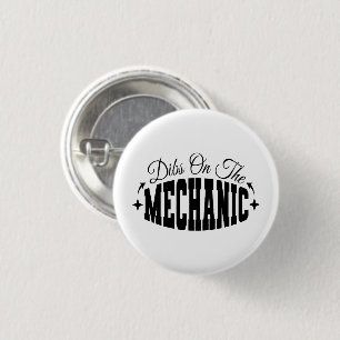 Badge Rond 2,50 Cm Dibs sur le sarcasme de la femme mécanicienne amus