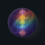 Badge Rond 2,50 Cm Die 7 Chakren´11<br><div class="desc">Die 7 Chakren sind Energiezentren entlang der Wirbelsäule,  die verschiedene Lebensbereiche beeinflussen – von Sicherheit und Kreativität über Selbstbewusstsein und Liebe bis hin zu Kommunikation,  Intuition und Spiritualität. Im Gleichgewicht fördern sie Harmonie,  innere Kraft und ganzheitliches Wohlbefinden.</div>