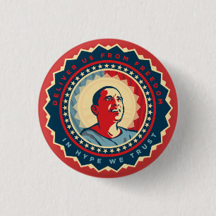 Badge Rond 2,50 Cm Dieu-Roi Button d'Obama