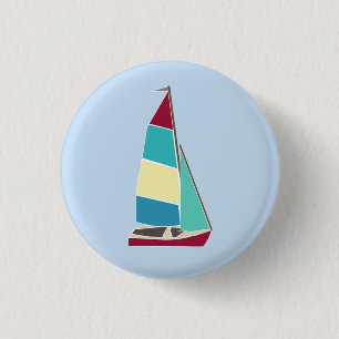 Badge Rond 2,50 Cm Dinghy vintage 1