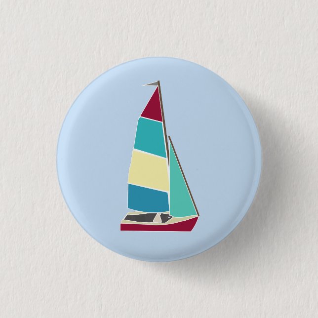 Badge Rond 2,50 Cm Dinghy vintage 1 (Devant)