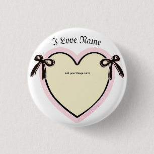 Badge Rond 2,50 Cm Dingus Bows & Heart Sac fourre-tout personnalisé
