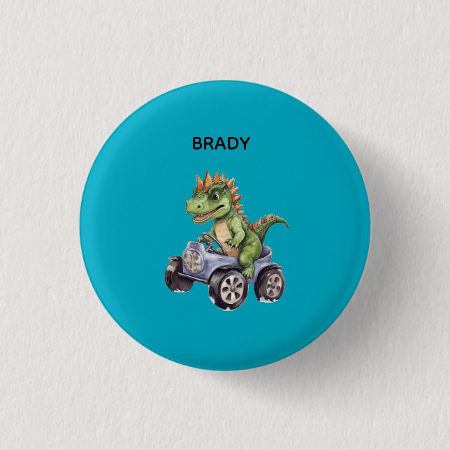 BADGE ROND 2,50 CM DINOSAUR (Devant)