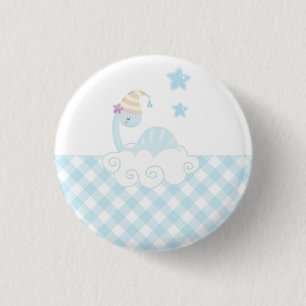 Badge Rond 2,50 Cm Dinosaur Dormir