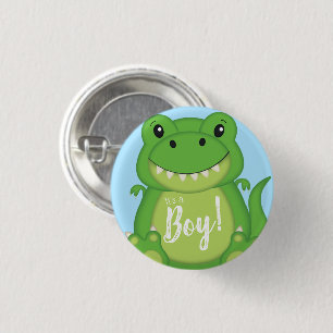 Badge Rond 2,50 Cm Dinosaure Baby shower T-Rex