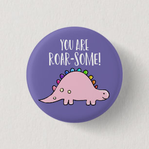Badge Rond 2,50 Cm dinosaure vous êtes Rawr amis camarade de classe v