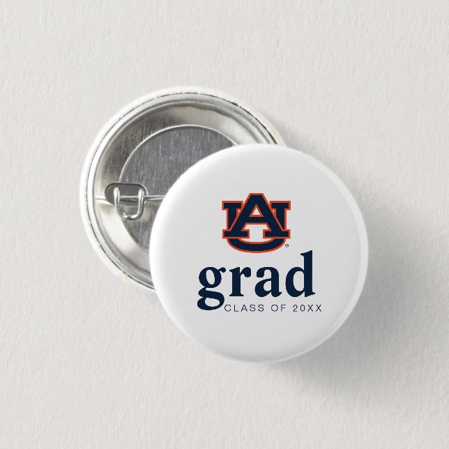 Badge Rond 2,50 Cm Diplôme de l'Université d'Auburn | Auburn Tigers (Devant & derrière)
