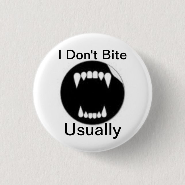 Badge Rond 2,50 Cm Dire drôle de vampire (Devant)