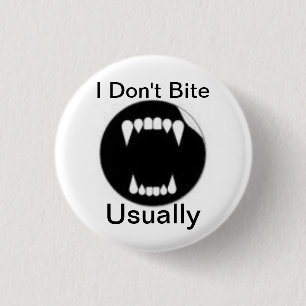 Badge Rond 2,50 Cm Dire drôle de vampire