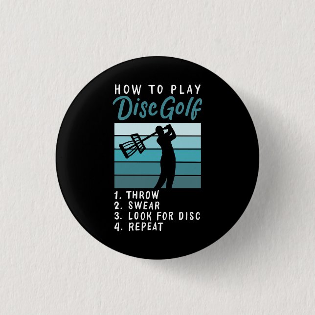 Badge Rond 2,50 Cm Disc Golf (Devant)