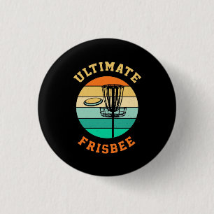 Badge Rond 2,50 Cm Disque Golf Ultimate Frisbee
