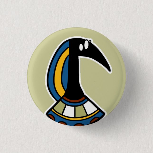 Badge Rond 2,50 Cm Divinité : : Thoth (Devant)