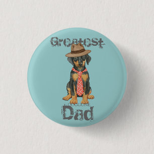 Badge Rond 2,50 Cm Doberman Papa