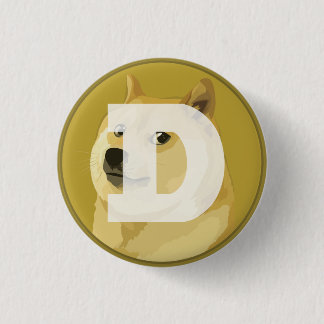 Badge Rond 2,50 Cm Dogecoin DOGE