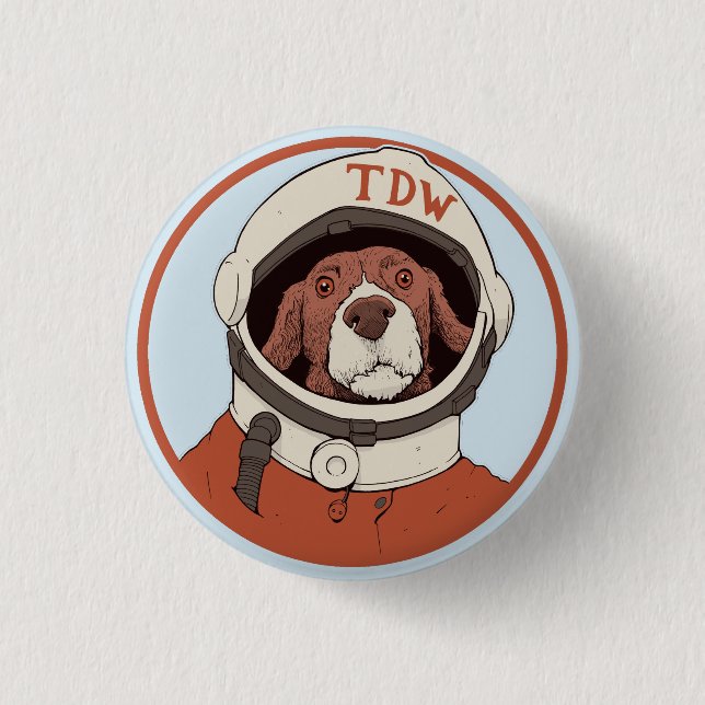 Badge Rond 2,50 Cm Doggo-insignifiant, bouton (Devant)